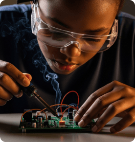 Students collaborating